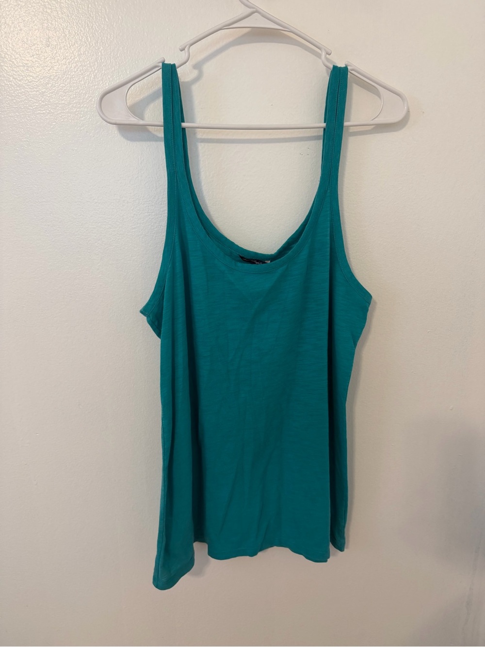 American Eagle Outfitters Teal Scoop Neck Tank Top